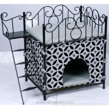 Luxury novelty wrought iron pet sofa bed